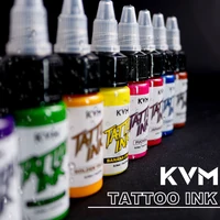 KVM 0,5 oz 28 colores tinta de tatuaje profesional para arte corporal planta Natural micro pigmento tinta de tatuaje permanente para pintura de arte corporal