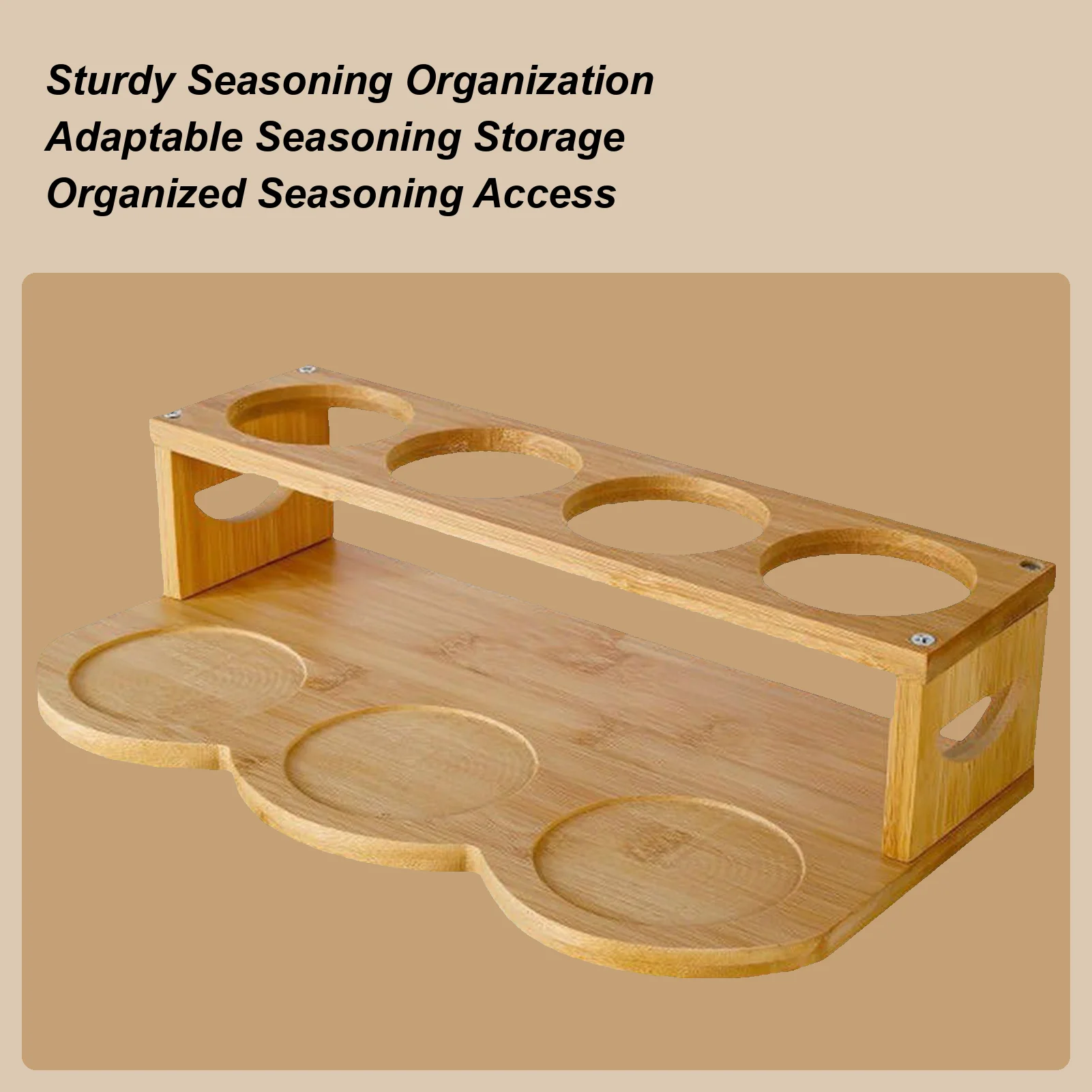 Seasoning Organizer High Load Bearing Capacity Seasoning Stand Organizer For Oil Sauce Vinegar Bottle Home Cafe Hotel Restaurant
