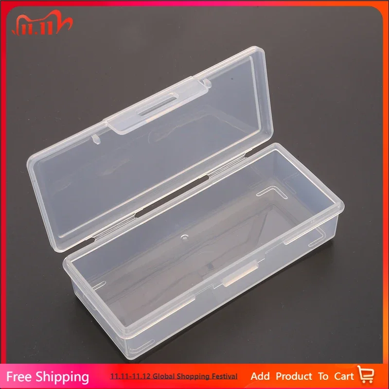 

Transparent Portable Storage Box Travel Medicine Box Cotton Swab Holder Case Jewelry Organizer Dust-proof Container for Accessor