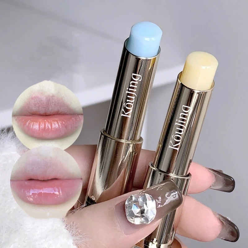 Cute Cat Lipstick Colorless Couple Balck White Moisturizing Refreshing Lasting Lip Base Primer Korean Day Night Lip Cosmetics