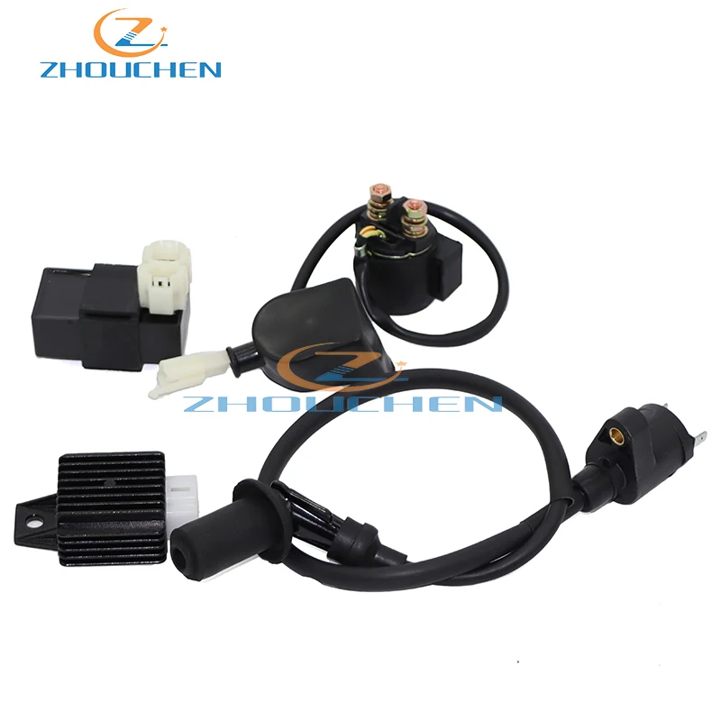 

Ignition coil 6Pin CDI voltage regulator solenoid for GY6 50cc 125cc 150cc ATV 4 stroke 139QMA 139QMB