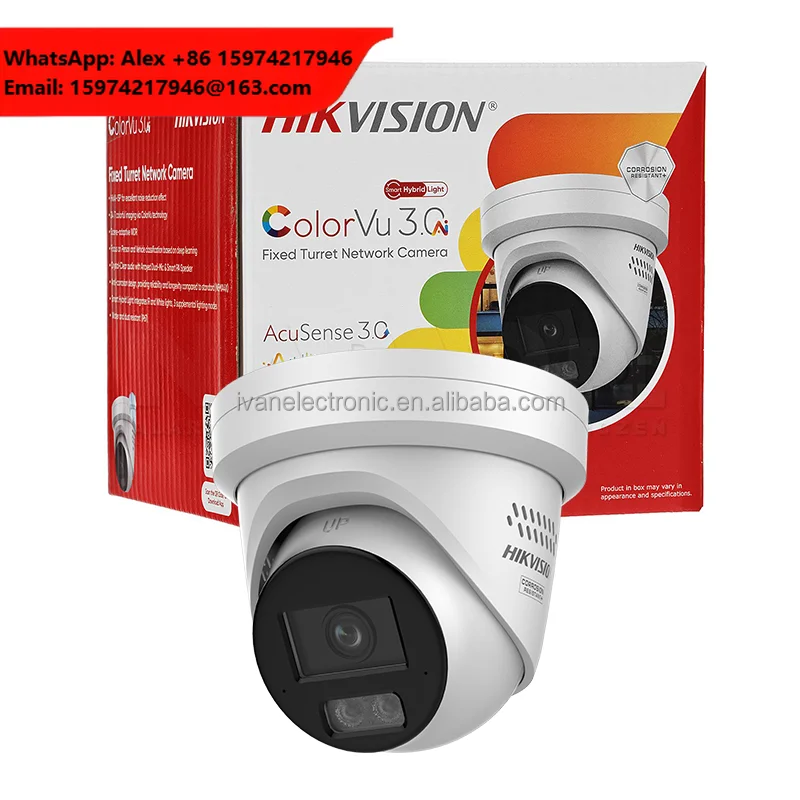 Brand New Original HIK 8MP Smart Hybrid Light ColorVu 3.0 DS-2CD2387G3-LIS2UY/SL Black CCTV Wide Angle Night Vision CMOS Cloud