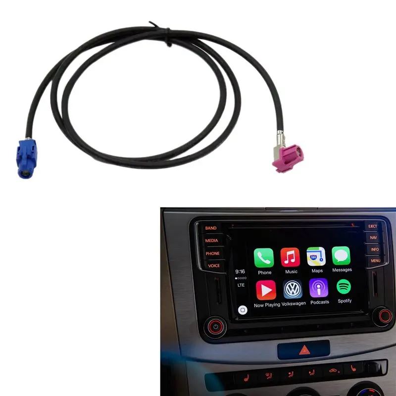 ABXN-5X For Passat B8 Tiguan MQB MIB STD2 ZR NAV Discover Pro Radio Screen Cable Wire Harness 100CM