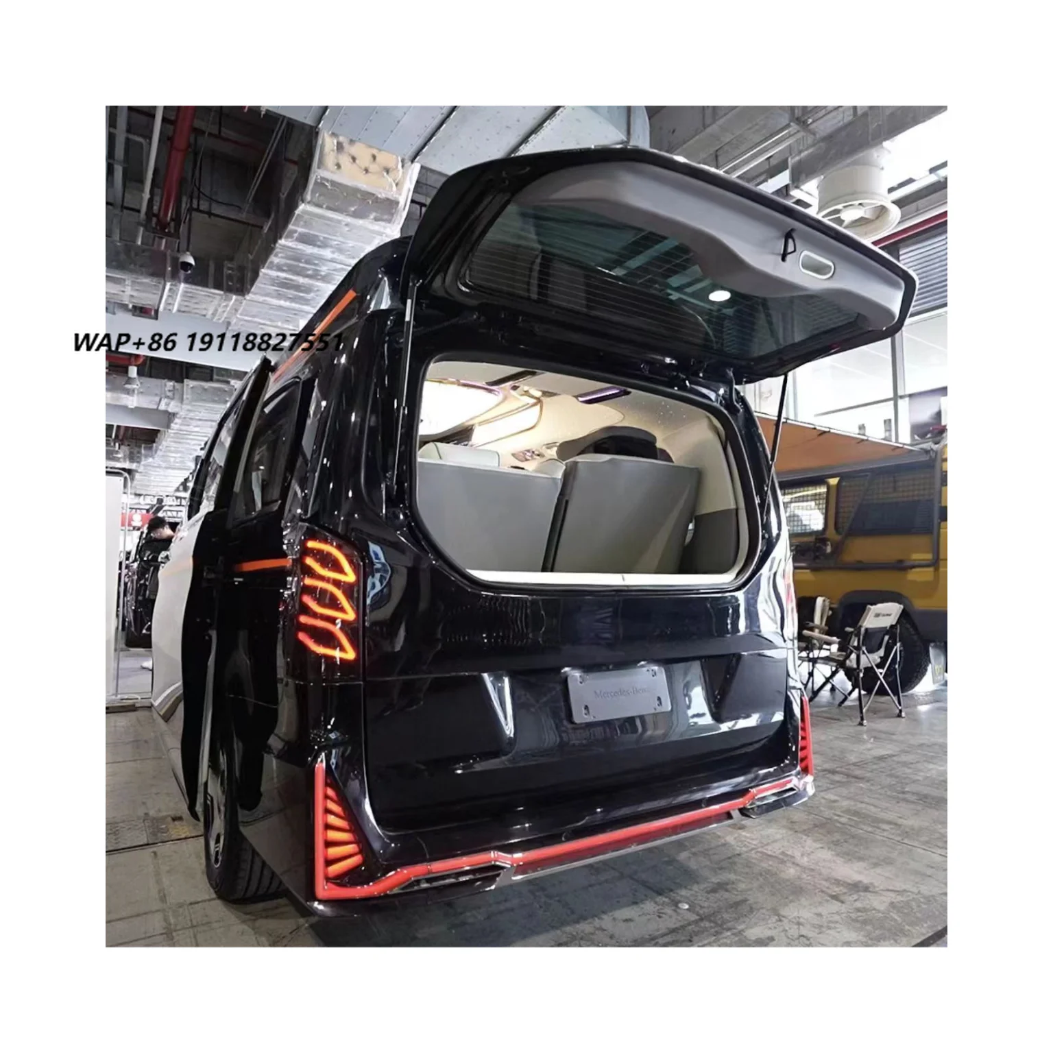 Segmented Rear Door Electric Tail Door Exterior Upgrade for  V Class Vito Metris W447