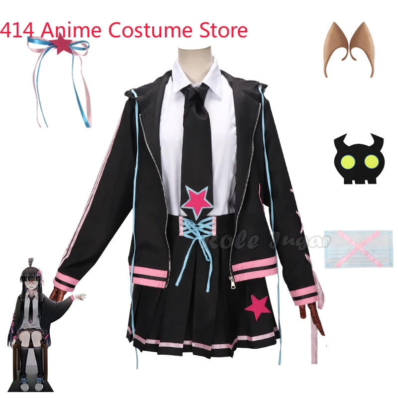 Hight Kwaliteit Anime Aotu Wereld Citroen Meisje Anlijie Matrozenpakje Pruik Vrouw KALIE Cosplay Kostuum JK Uniform Jas Top Rok Set