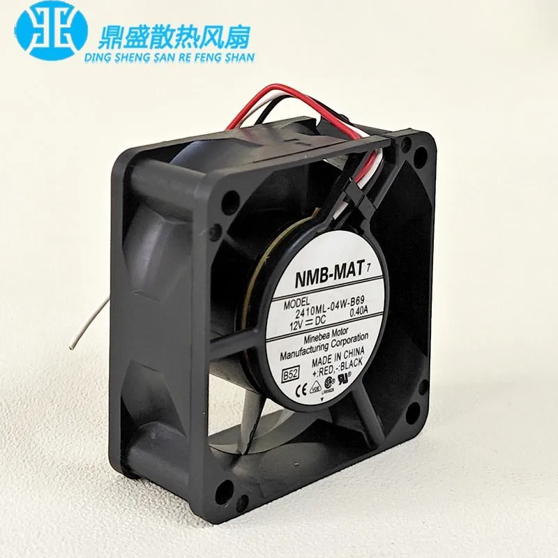 Original 6CM 60 * 60 * 25MM 12V 0.40A Dual Ball Case Power Cooling Fan 2410ML-04W-B69