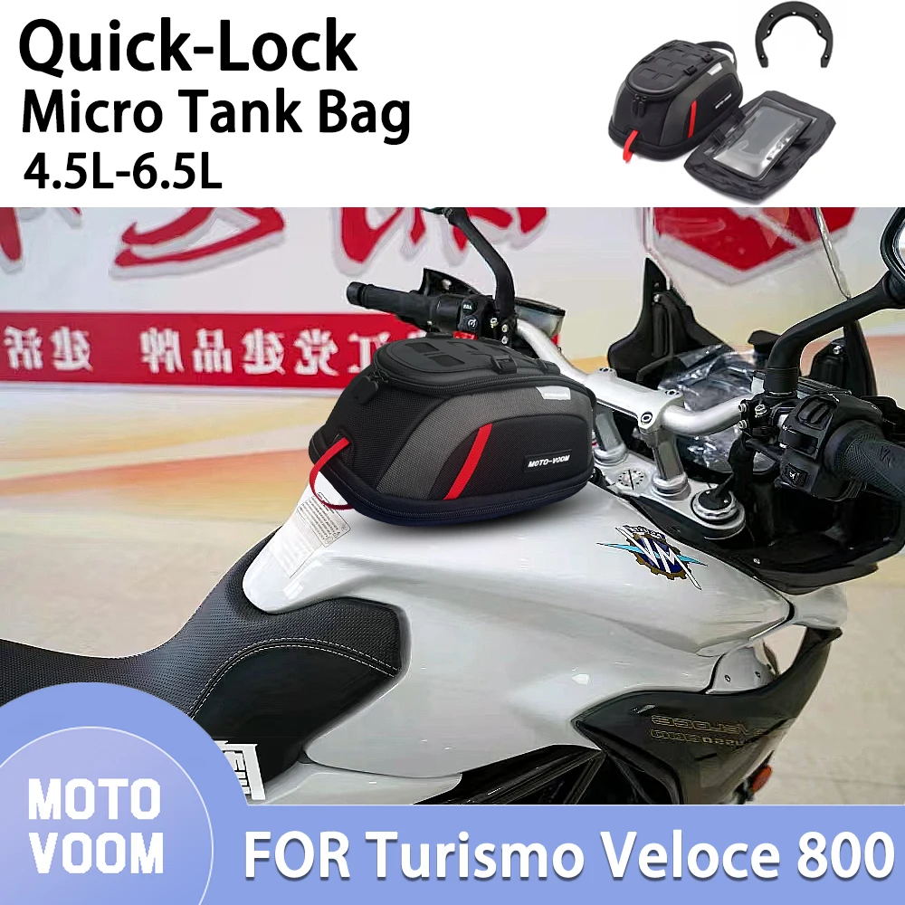 

Motorcycle Tank Bag For Turismo Veloce 800 Dragster 800- Tank Bag Fitting Kit Quick Release Tank Bag Magnetic Tank Bag