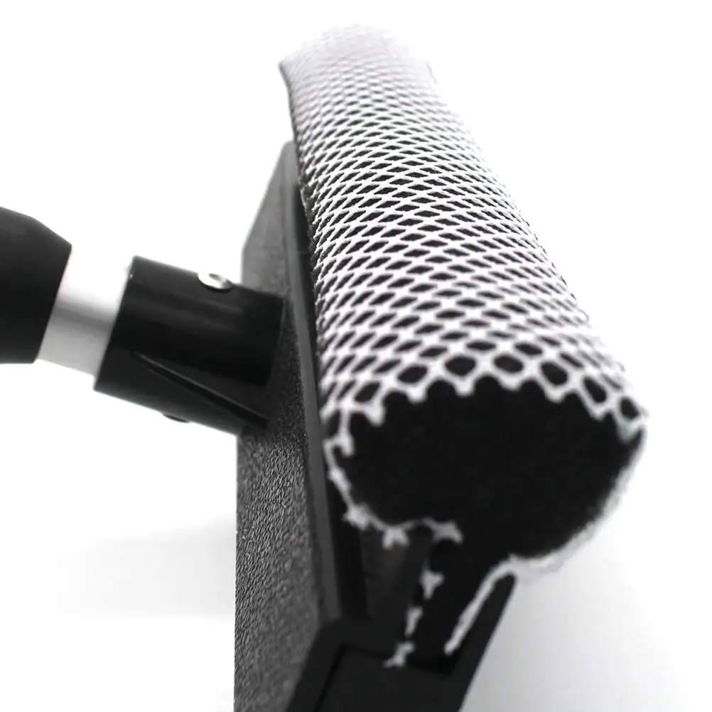 

Double-Sided Glass Brush Cleaner Window Cleaning Wiper Practical Brush Wiper for Home Kitchen (Black)