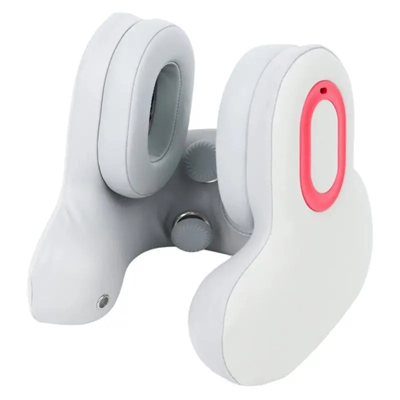 【HAPPY】Memory Foam Airplane Pillow With 3In1 Neck Support For Travel, Bluetooth Noise-Canceling Headset& Heated Neck Massager
