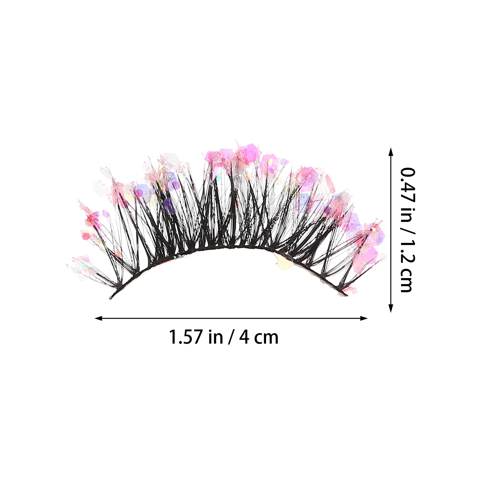 3 pares de pestañas postizas individuales con purpurina, pestañas postizas finas para mujer, accesorios de maquillaje para fiesta y boda