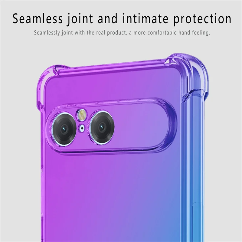 Чехол из ТПУ с градиентной подушкой безопасности для Sony Xperia 10 VII 1 V, защитный противоударный чехол Fundas Coque Capa