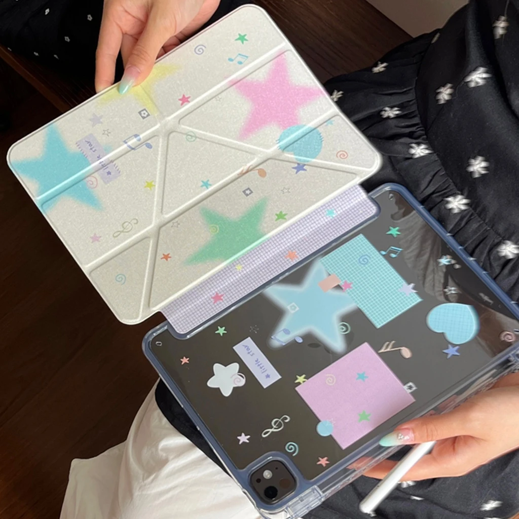 

Чехол для планшета с разноцветным узором Star Notes 3+Y для iPad Air 11 дюймов 13 дюймов Pro 12,9 дюйма 9,7 дюйма 5, 6, 10,2 дюйма, 7, 8, 9, 10, Air 3 4 5 6, чехол