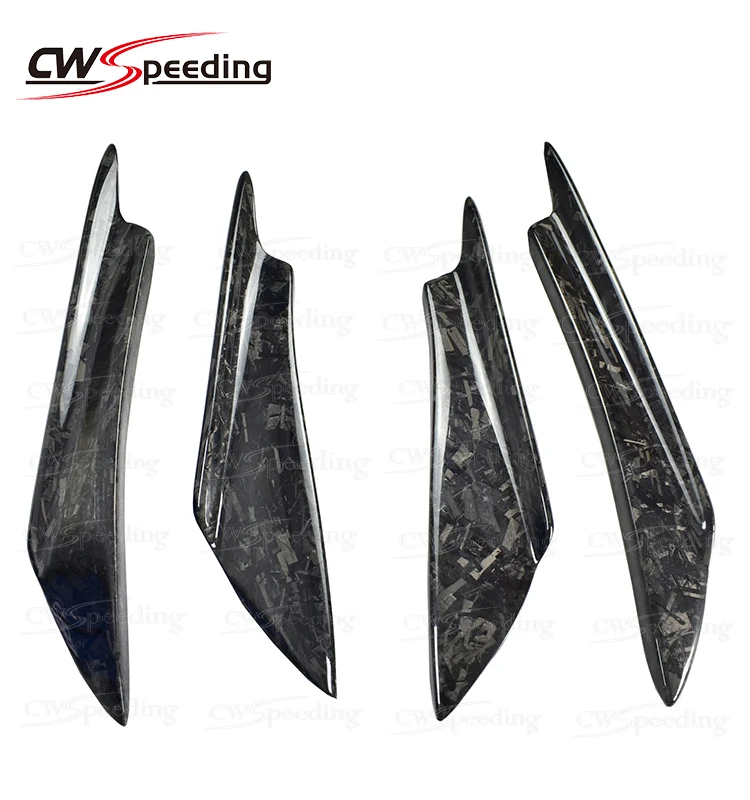 FORGED CARBON FIBER FRONT BUMPER SPILLTER(4PCS) FOR 2018-2019 TOYOTA CAMRY FRONT BUMPER