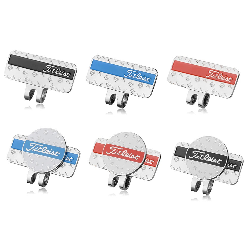 

New Unisex Magnetic Golf Hat Clip - Metal Ball Marker & Divot Tool Repair Combo