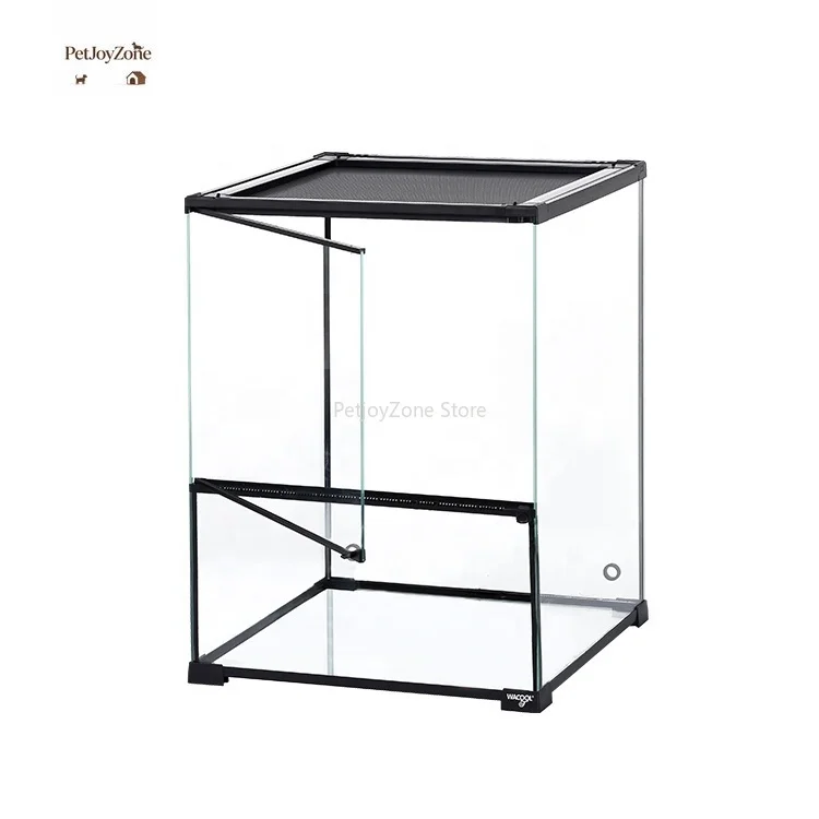 

PetJoyZone PHK05S 32 Gal 121.5 L Eco-Friendly Triangle Glass Reptile Terrarium Paludarium Tank