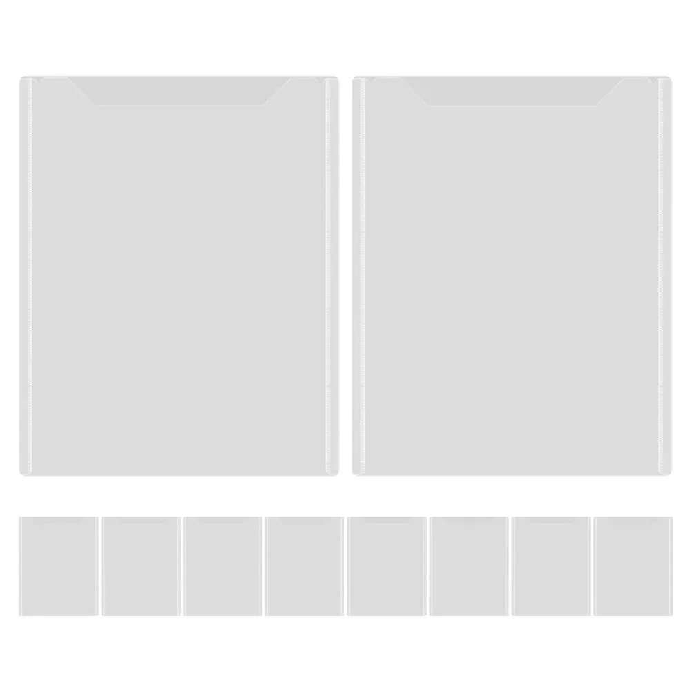 

10Pcs A4 Document Folder Clear Plastic File Holder Portable Organizer for Office and Study Plastic File Folder