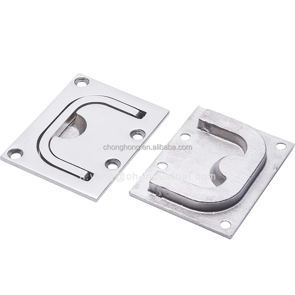 

STLF Concealed Lifting Pull Handle Marine Grade 316 Stainless Steel Boat Deck Hatches Handle Boat Pull Flush Lift Ring Handle