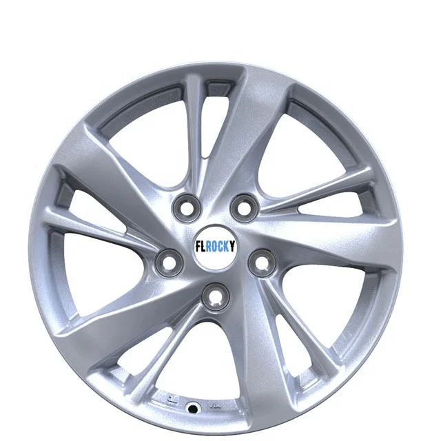 Hyper Silver Passenger Car Wheels 16 17 Inch 7J 5 Holes 5X114.3 PCD Aluminium Alloy Car Wheels