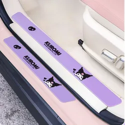 Kuromi Car Threshold Anti-stepping Strip Protective Sticker Scratch-proof Strip Cute Anime Sanrio Decorative Products Universal