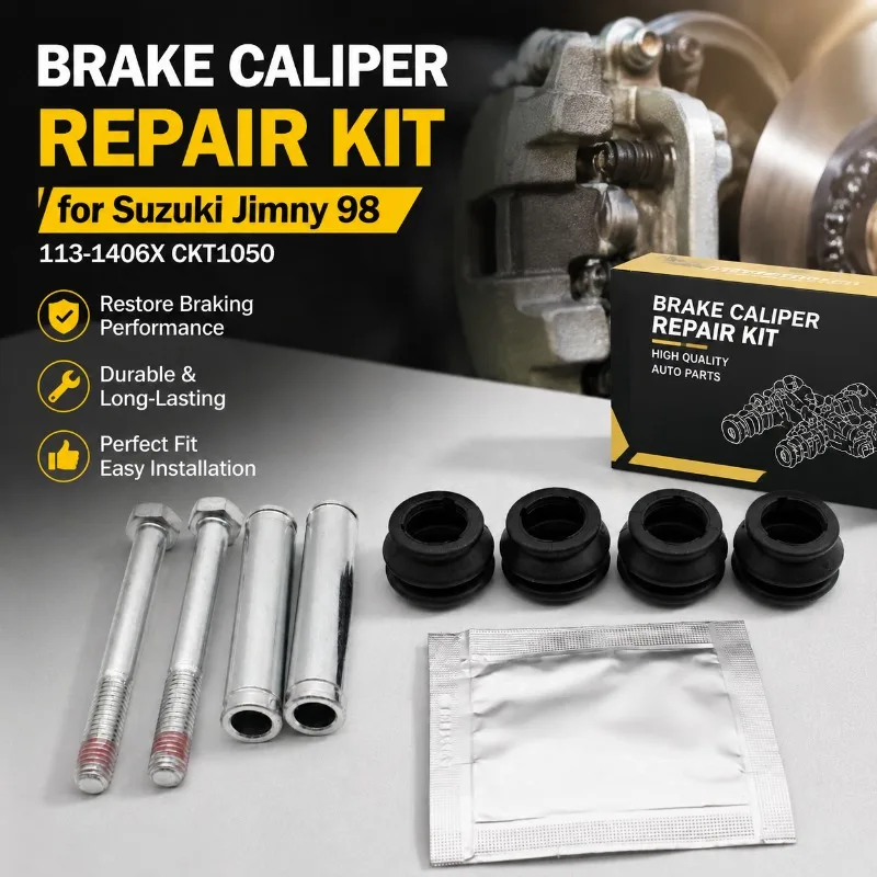 Brake Caliper Repair Kit Compatible with Suzuki Jimny 98, Interchange #113-1406X CKT1050