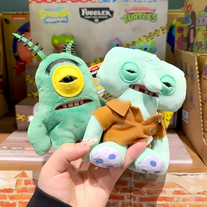 New Fuggler Spongebob Squarepants Official Collaboration Plush Toy Funny Ugly Tooth Weird Soft Stuffed Doll Collectors Edition view 4