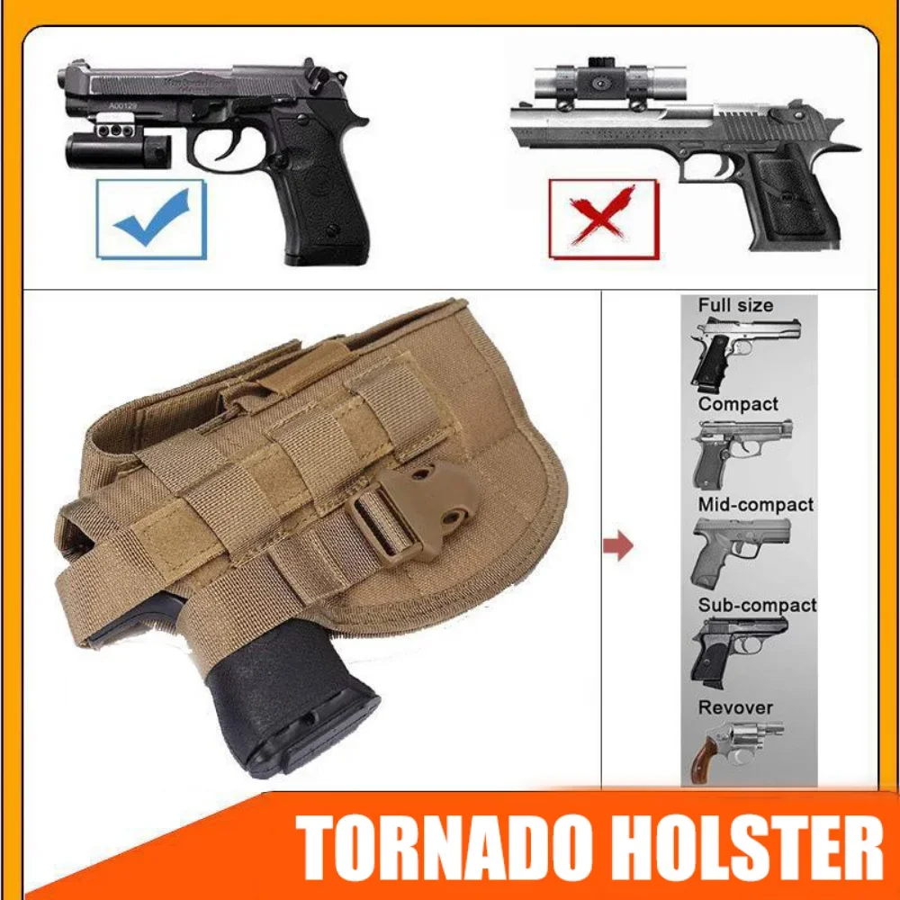 NEW Molle Tactical Gun Case Pistol Right Hand Utility Airsoft Hunting Pouch Police Combat Handgun Waist Belt Holster for Glock