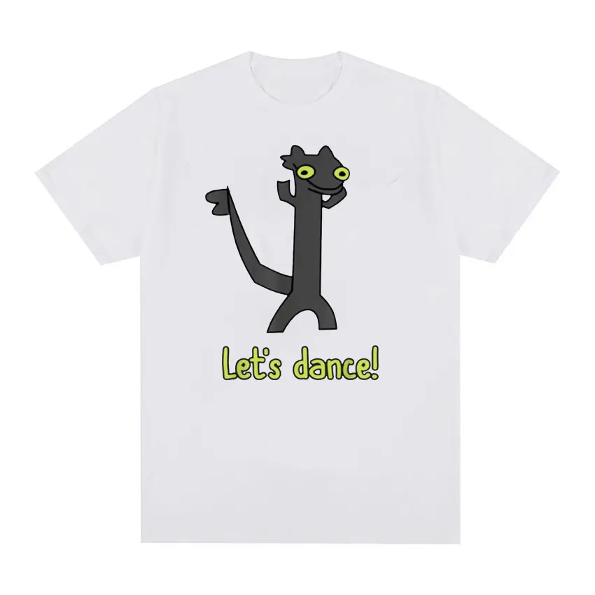 Toothless Dance Meme Let's Dance Meme T Shirt Men Women Fashion Retro Gothic Funny T-shirts Casual Cotton Oversized T-shirt Tops