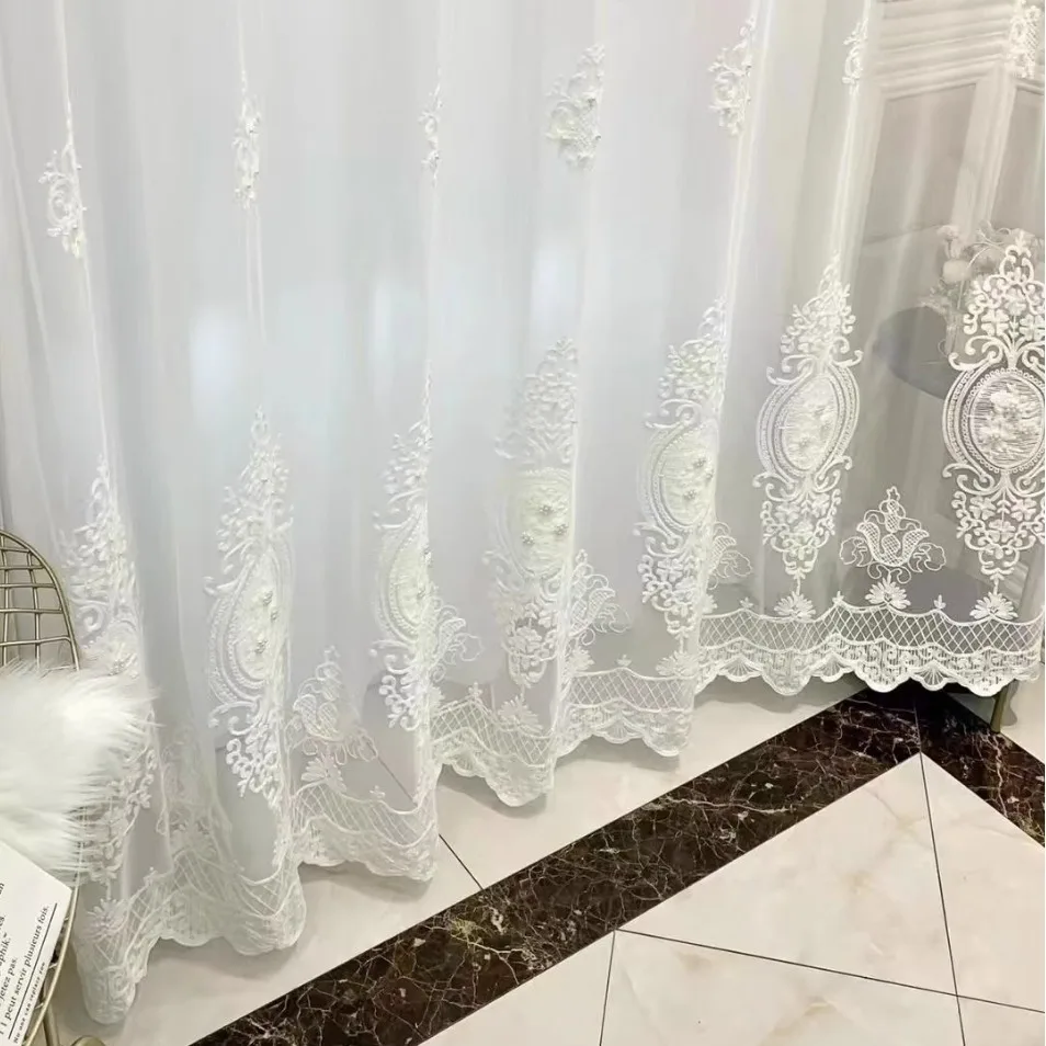 (106) Customized New 2024 Curtains Gauze Curtains Bedroom Living Room Balcony Lace Curtains