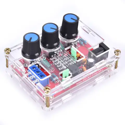 XR2206 Function Signal Generator 1HZ-1MHZ Sine Output Welded Assembled with DIY Case for Electronics Testing