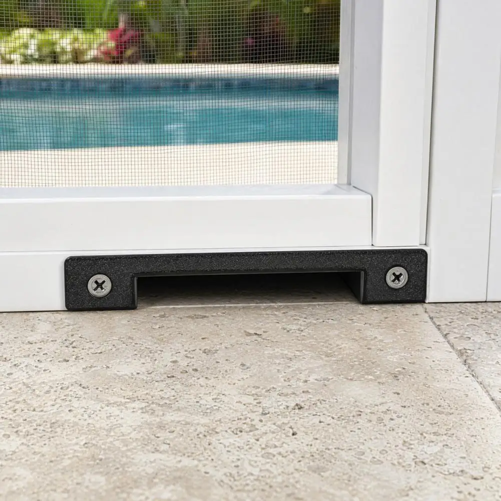 Anti-aging Door Gap Filler Drainage Kit for Screen Doors 2pcs Patio Drain Screen Kit Aluminum Porch Enclosure for Screened