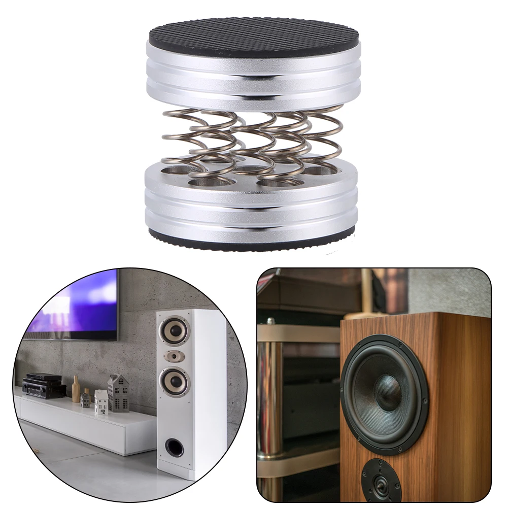 4 Uds. De picos de choque de aleación de aluminio, soporte para altavoz HIFI, pies, amplificador de Audio CD, almohadilla para pie para amplificador/altavoz HiFi