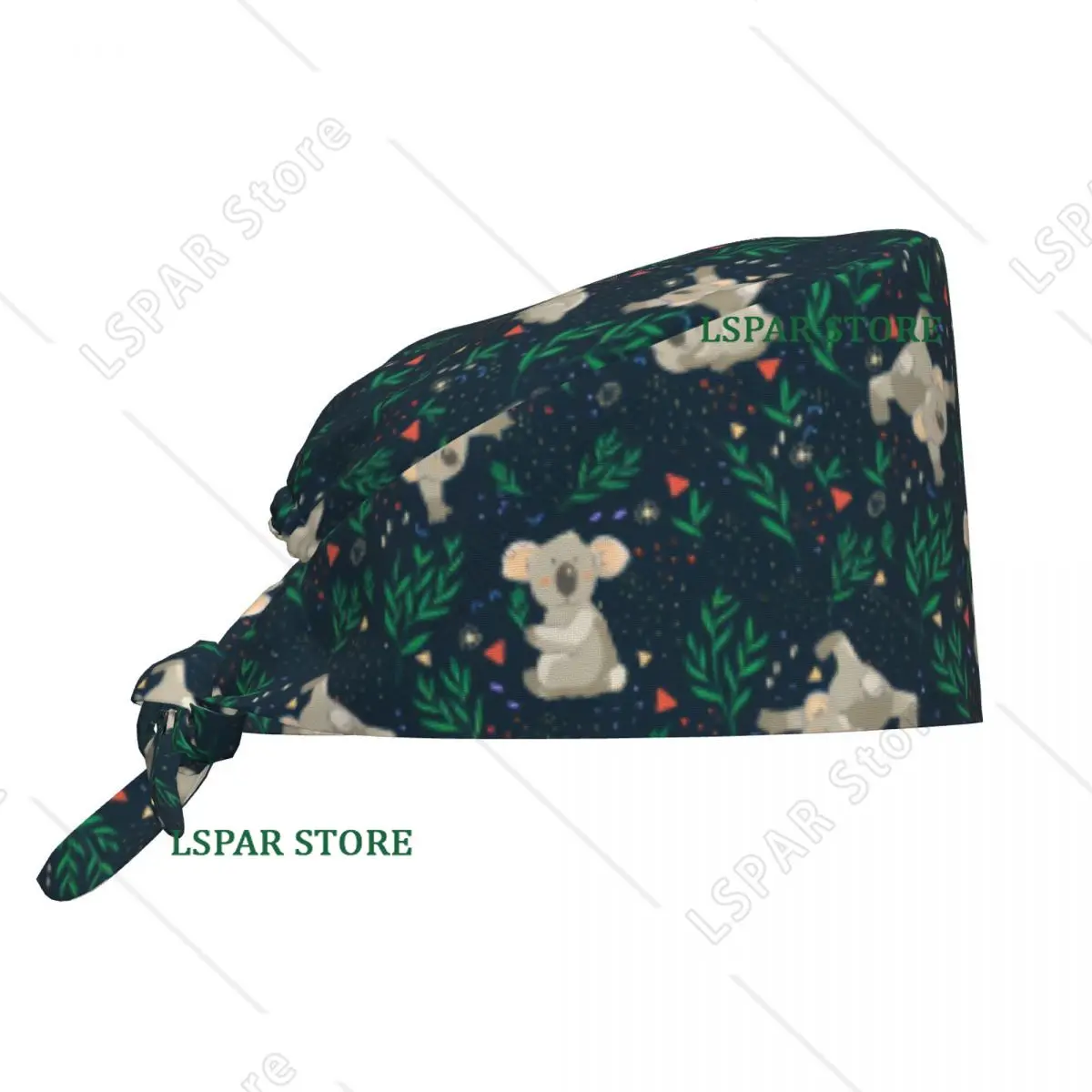 

Изготовленный на заказ медведь коалы с рабочей шапочкой для чистки растений, крутой унисекс, скраб для животных, хирургическая шапка, шапка для медсестры, скрабы для стоматолога