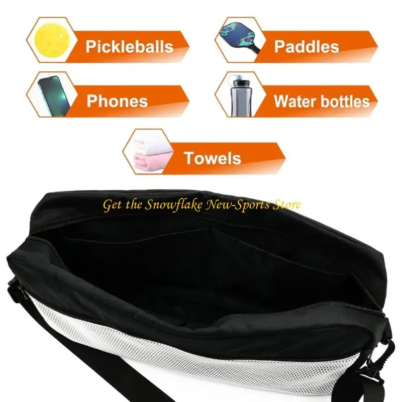 

E56D Professional Pickleballs Sports Equipment Bag Waterproofed Durability Light weight for Training Competitions