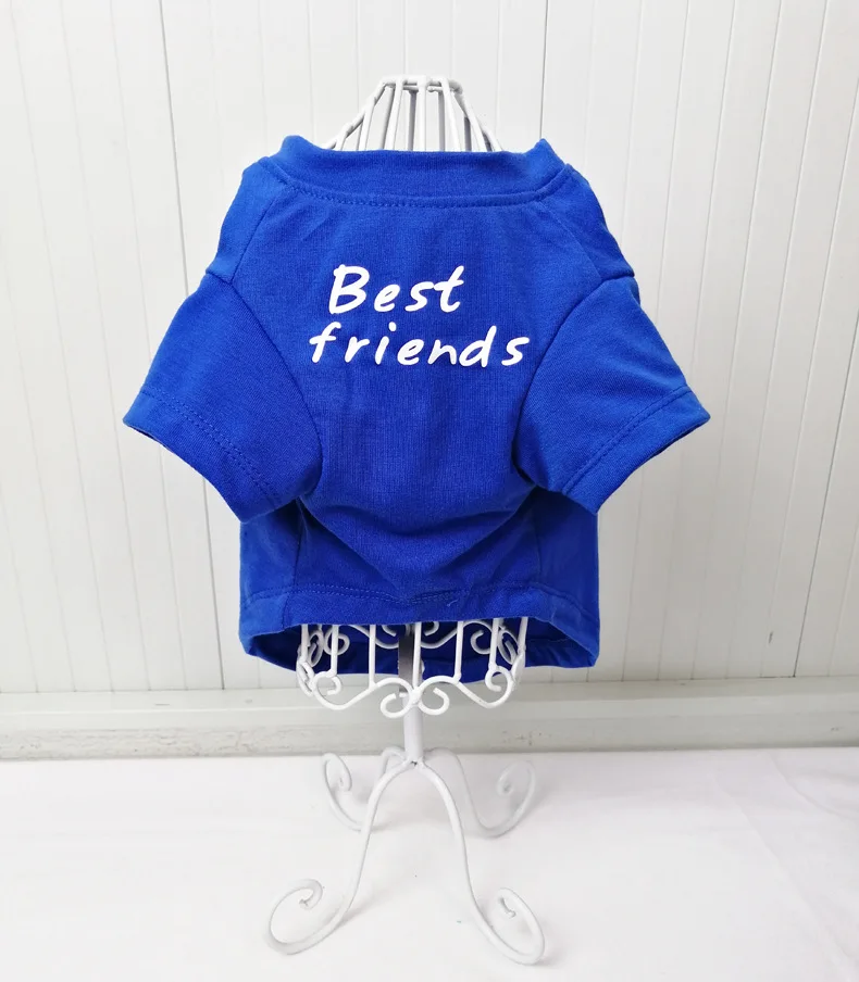 Dog Clothing Thin and Breathable Cat Octopus Bago Shapee Bulldog Indoor and Outdoor Pet Clothing Round Neck T-shirt Teddy Bear