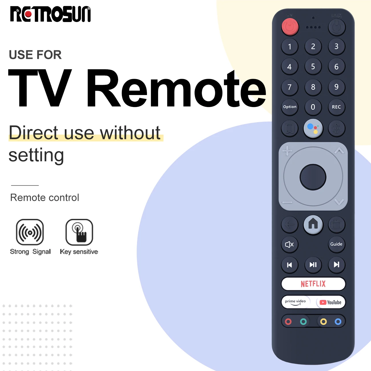 New Voice Bluetooth Remote Control for HOMATICS BIG Box R 4K SledovaniTV Kaba Bear Google TV