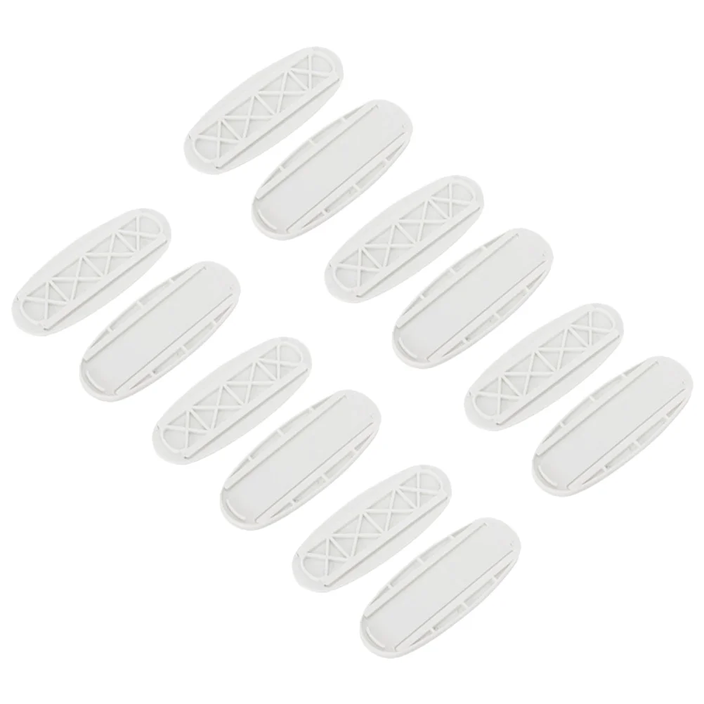 

12Pcs Self Adhesive Power Strip Wall Organizer ABS Material Cord Organiser For Power Strip Tissue Boxes Remote Control Router
