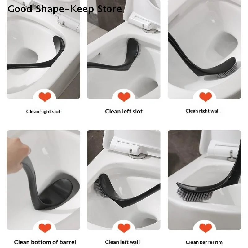 

Plastic Toilet Plunger Household Cleaning Tool Cute Toilet Brush With Long Handle Swan Shape Toilet Holders Bathroom Accessories