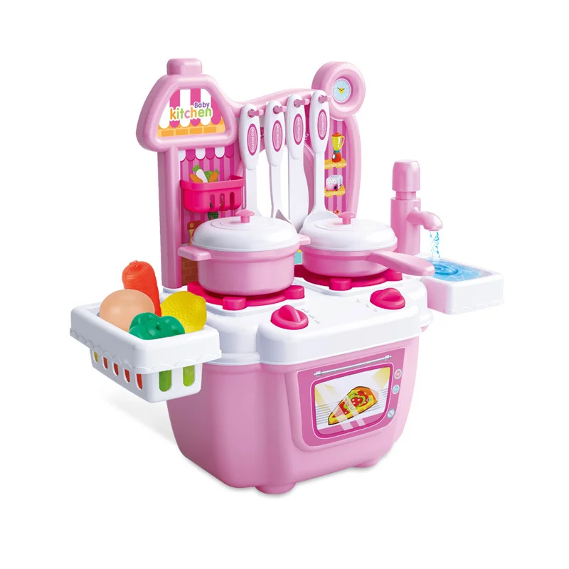 ของเล่นพลาสติกขนาดเล็กเด็กแกล้งทําเป็นเล่นโต๊ะทําอาหารเล่นชุดครัวขนาดเล็กของเล่นสําหรับเด็ก