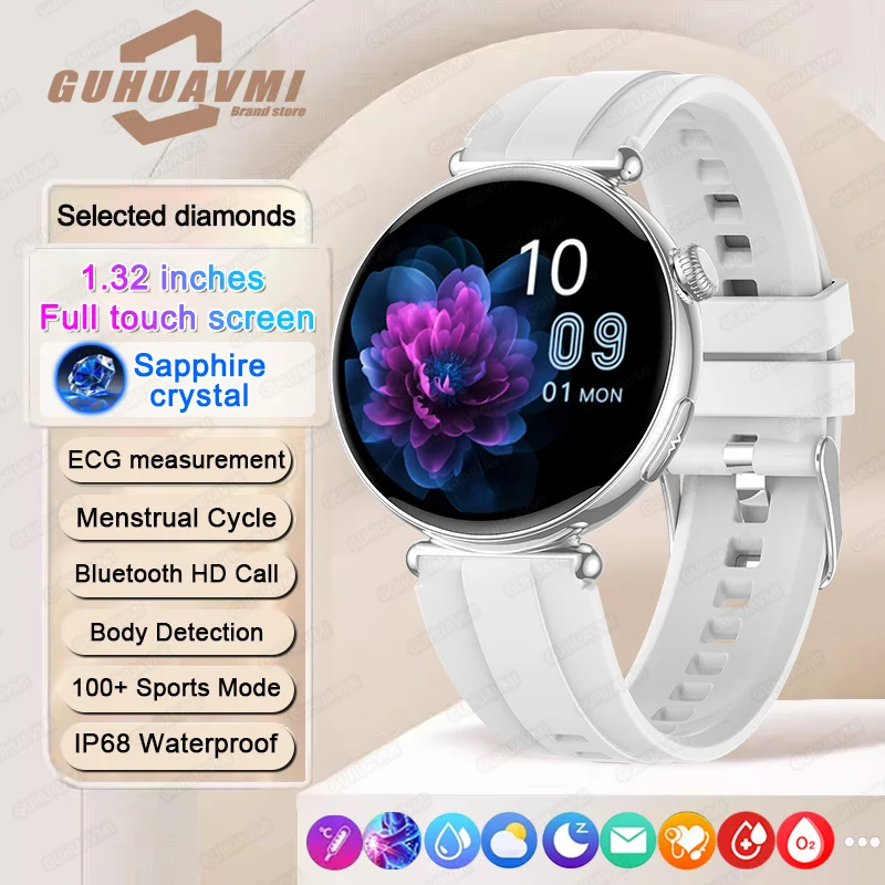 ECG Smart Watches for Women with AMOLED Screen