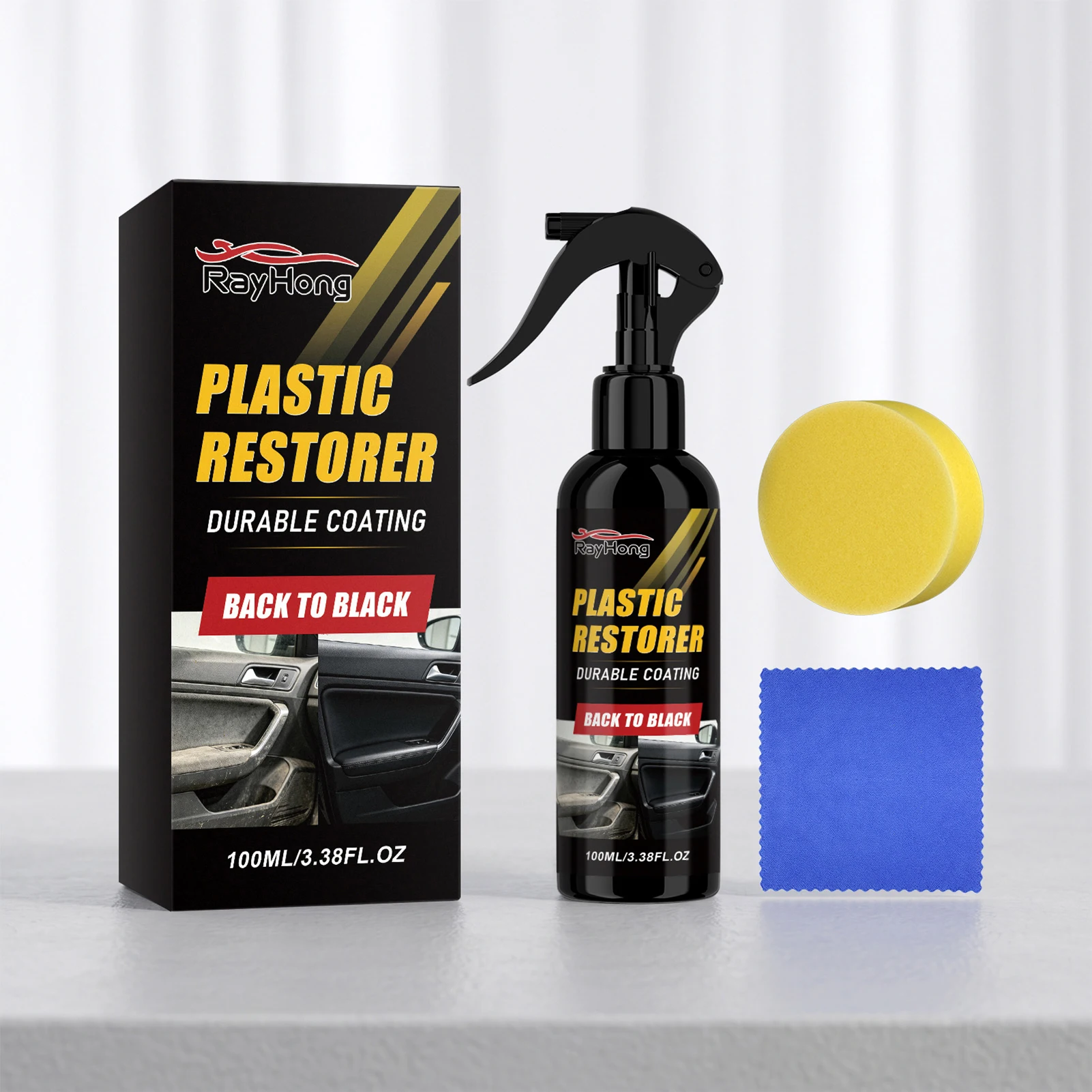 Car Plastic Restorer Ultimates Black Plastic Restorer Long-Lasting Car Trim Restorer For Plastic Vinyl Rubber Car Truck