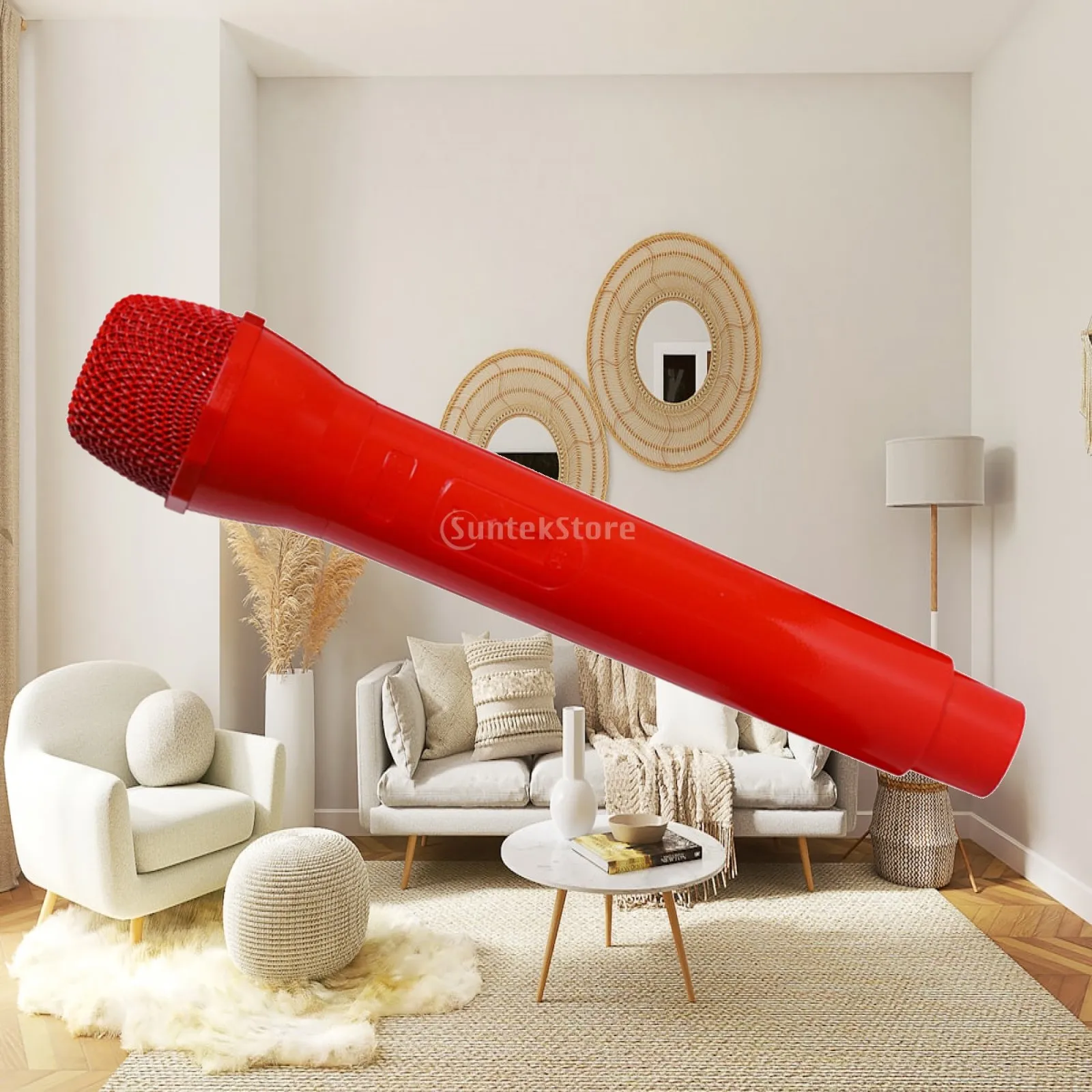 Simulation Fake Microphone Model Cosplay Props for Children Eloquence Media Interview Practice No Stage Fright