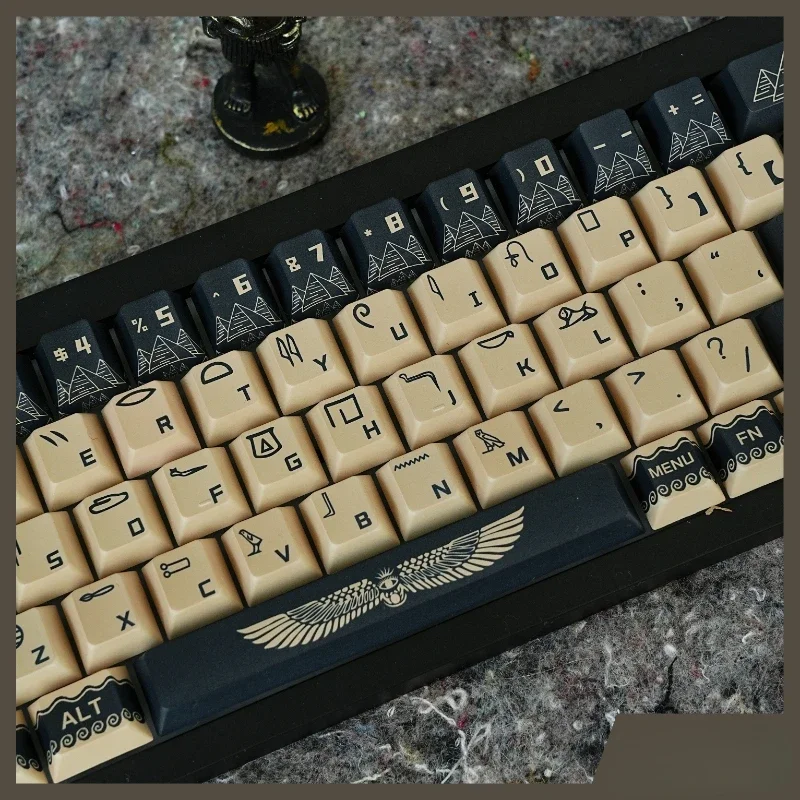 Imagem -03 - Mifuny Pbt Keycap Faraó Egípcio 140 Teclas de Sublimação de Tinta para Teclado de Jogos Tampa de Chave de Perfil Cereja para Teclado Mecânico