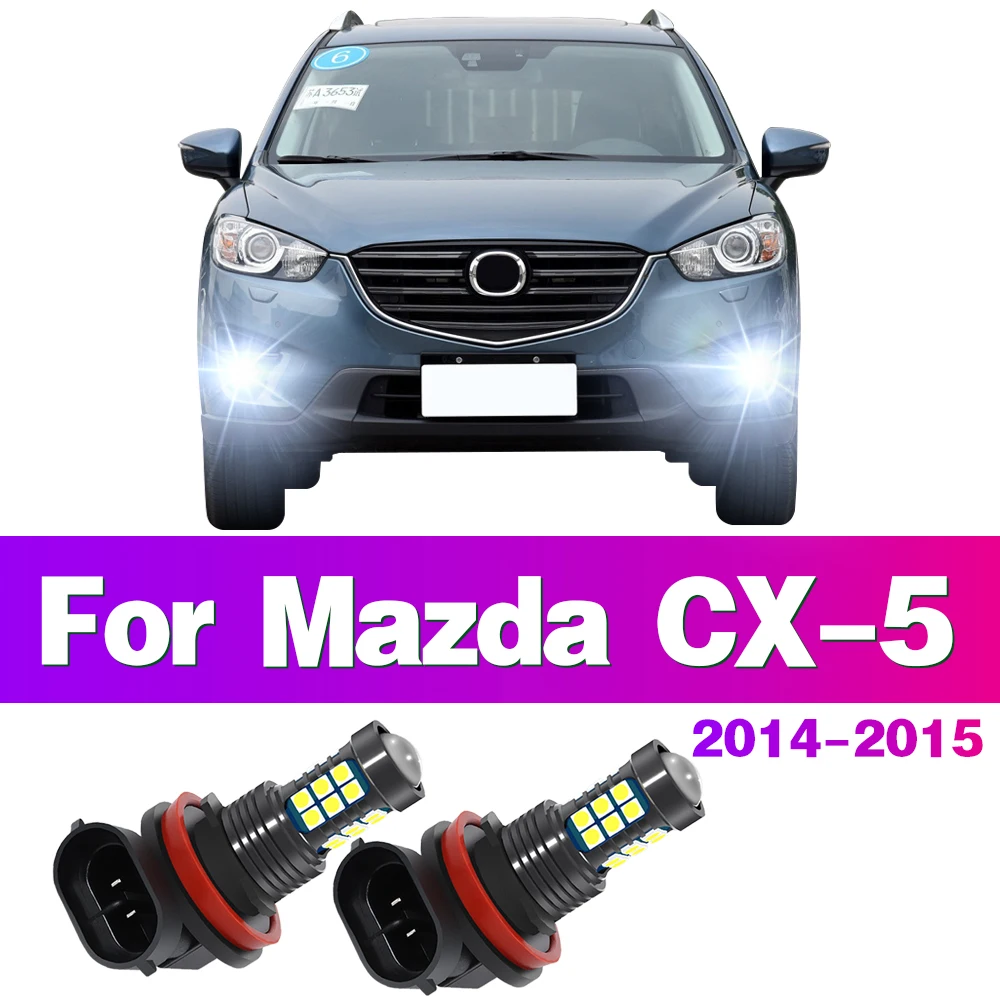 LED Car Front Fog Light Lamps Bulb For Mazda CX-5 CX5 CX 5 2014 2015 Auto Accessory