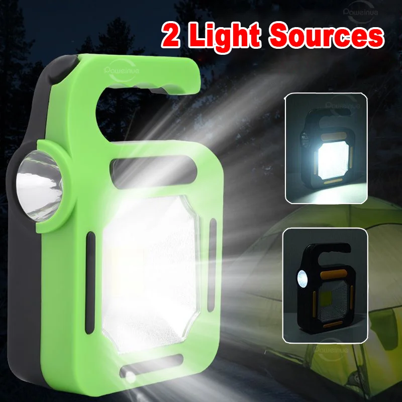 Solar Outdoor Searchlight Rechargeable High Power LED Flashlight Strong Light Camping Tent Lamp Powerful Portable Torch Lantern
