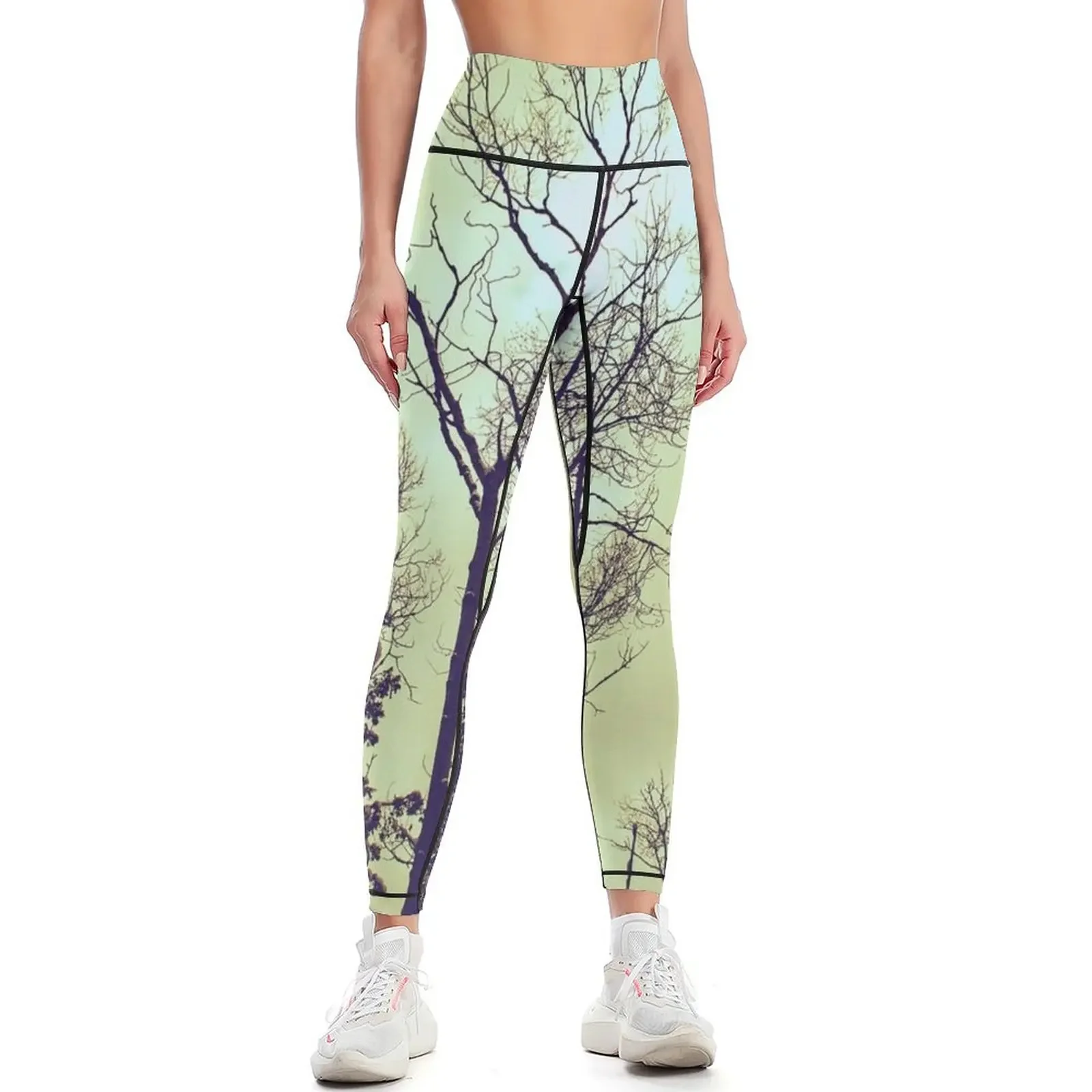 

Moonlit dark sky Leggings high waist legging gym joggers for sport pants Womens Leggings