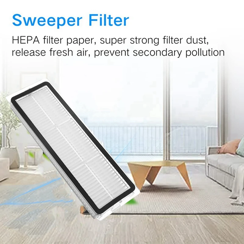 Abgp-para yeedi c12/c12 plus/c12 pro plus escova lateral principal filtro hepa mop pano acessórios peça de reposição