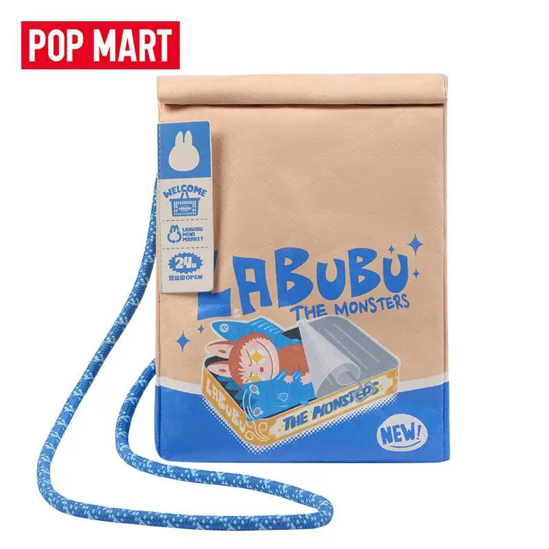 

Original POPMART Labubu Crossbody Bag Wacky Mart Series Knapsack Satchel The Monsters Genuine Kids Gifts