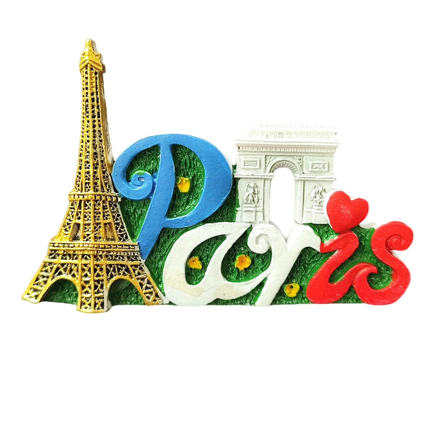 Europe France Lyon Paris Resin 3D Fridge Magnets Tourism Souvenir Refrigerator Sticker