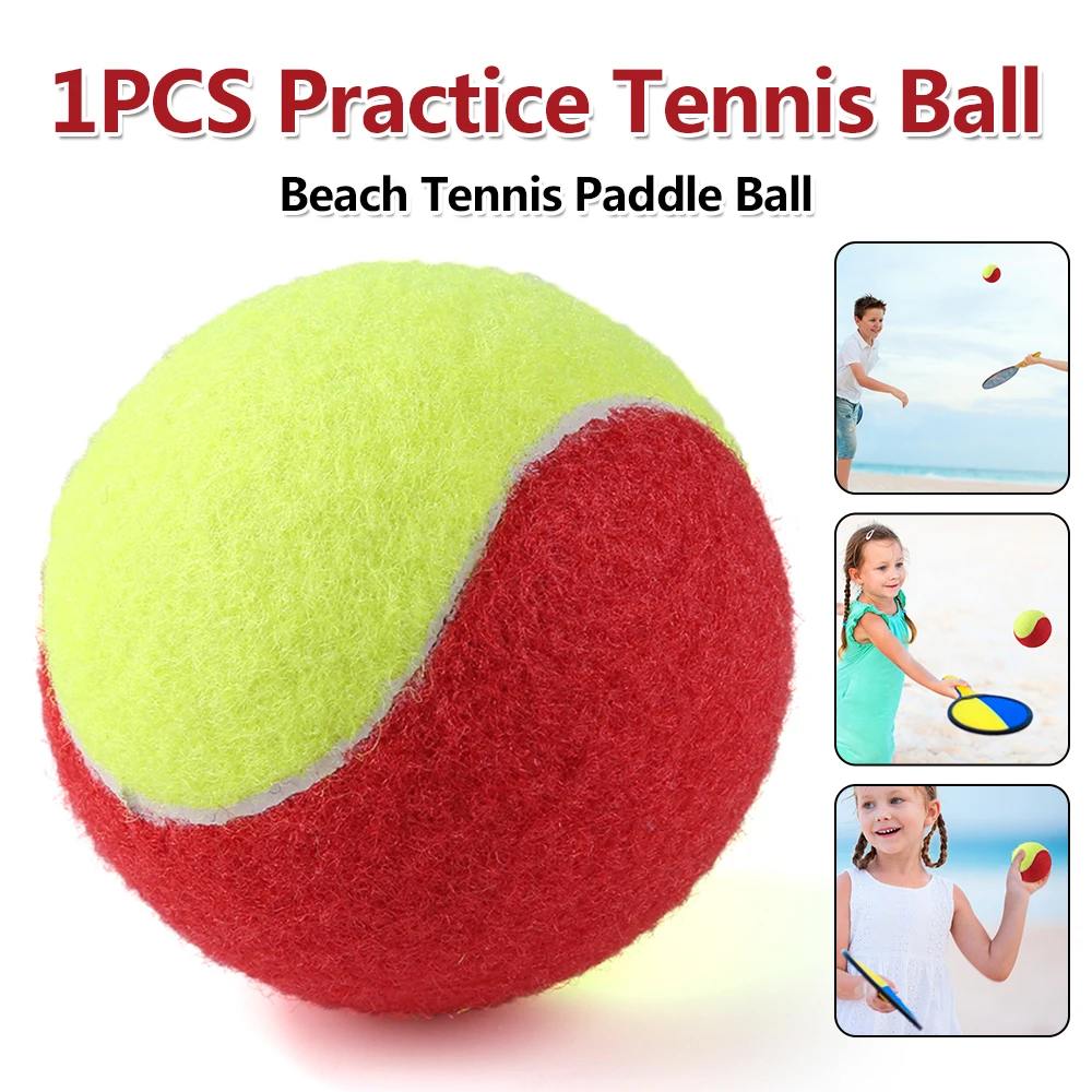 

1PCS Practice Tennis Balls Hitting Replacement Balls Soft Baseballs Rubber Baseballs for Beginner Child Or Adult Training