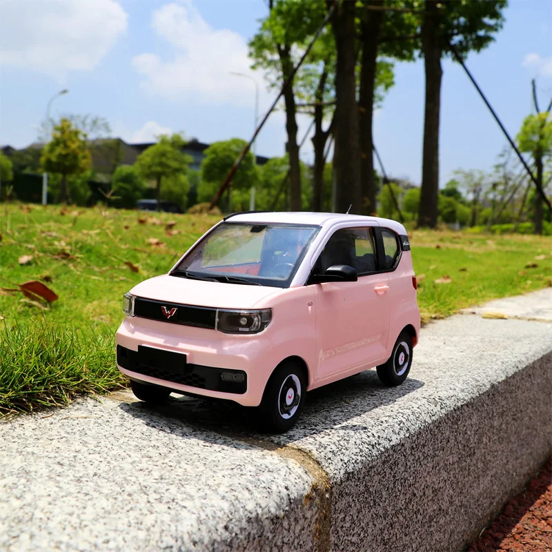 Hot Chuang Star D32mini 1:16 Full Scale Rear Wheel Drive Rc Car Wuling Hongguang Remote Control Car Macaron Color Boy Gift Toy